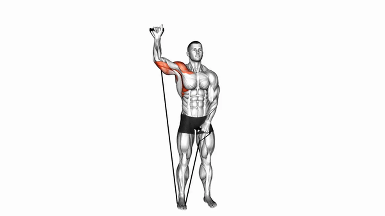 How to do the Single Arm Shoulder Press with Band? Image