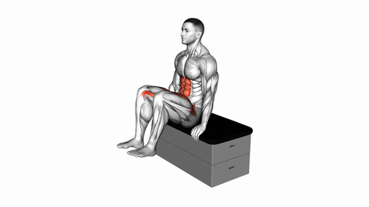 Common sitting knee tuck variations Image