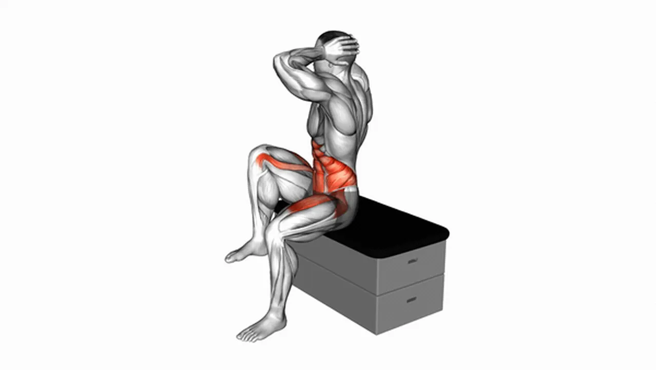 What are the benefits of sitting twist knee raises? Image