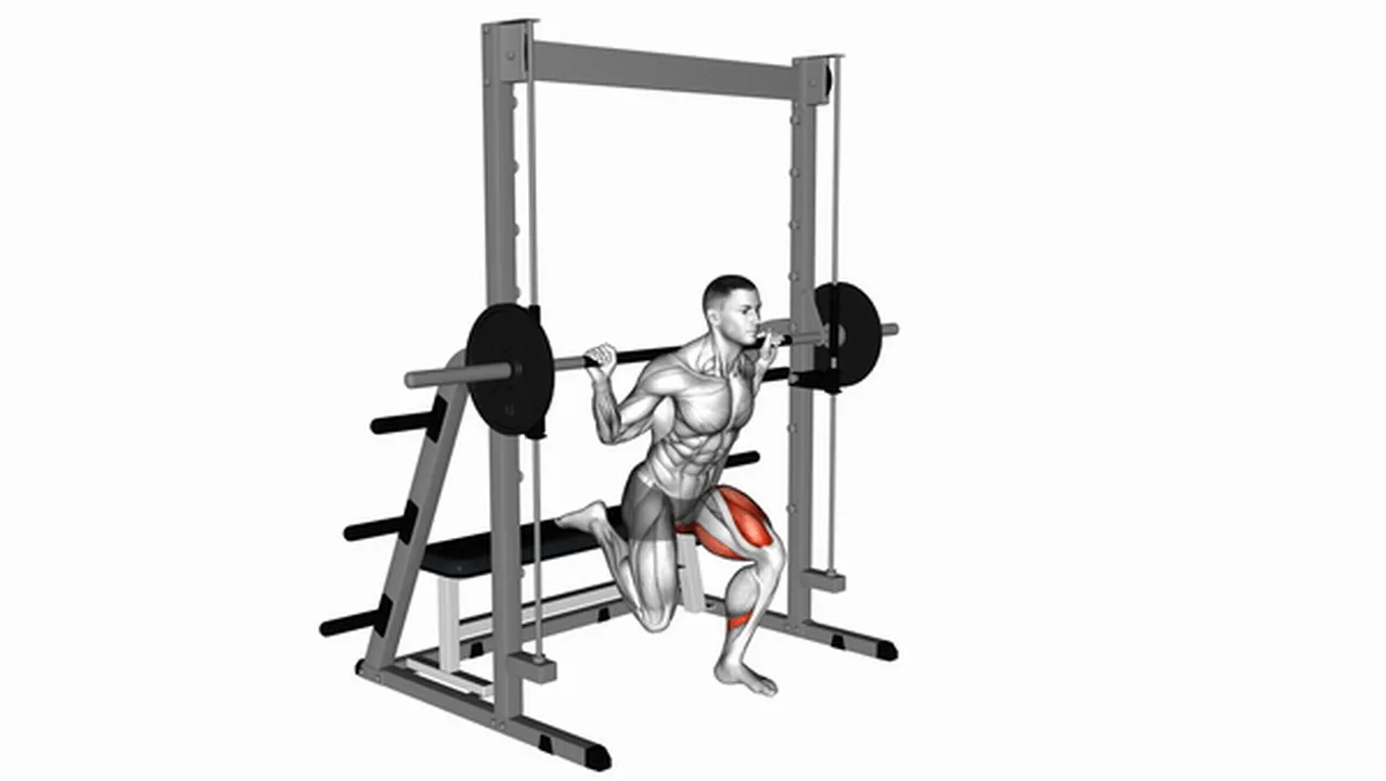 How to do Smith Single Leg Split Squats? Image