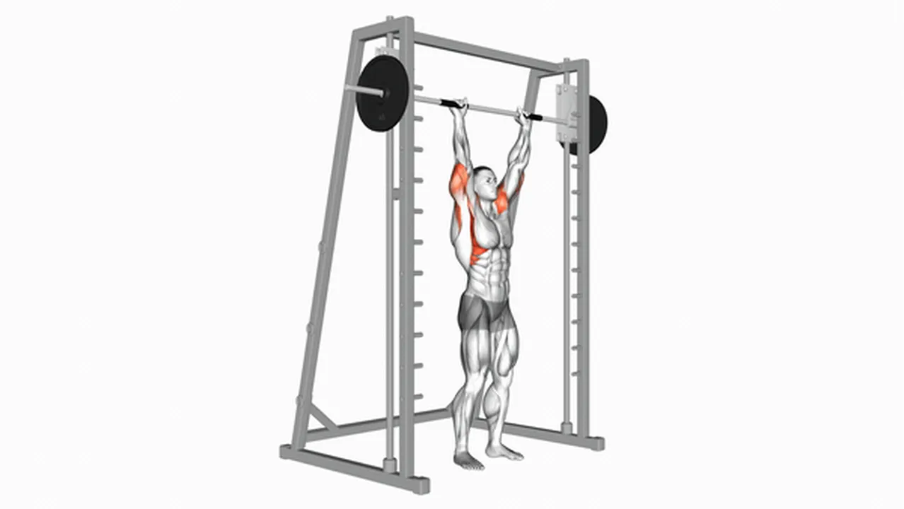 What are the benefits of the Smith Standing Shoulder Press? Image