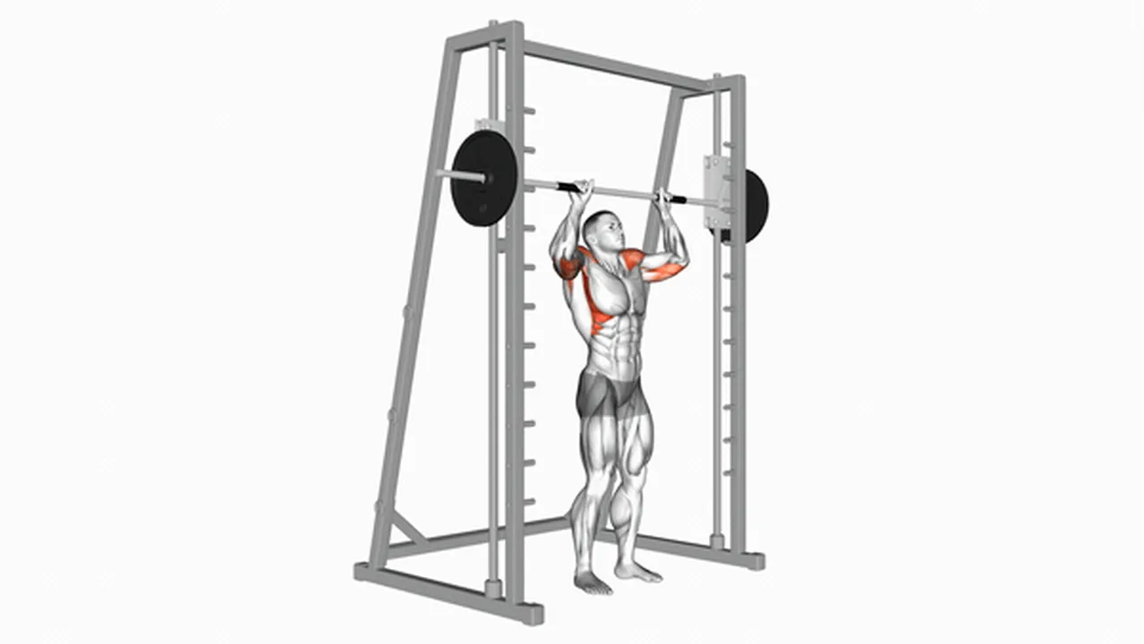 Common mistakes during the Smith Standing Shoulder Press Image