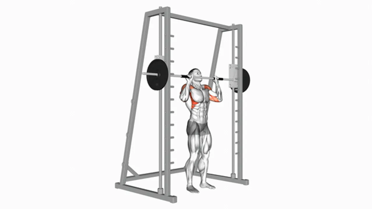 Smith Standing Shoulder Press