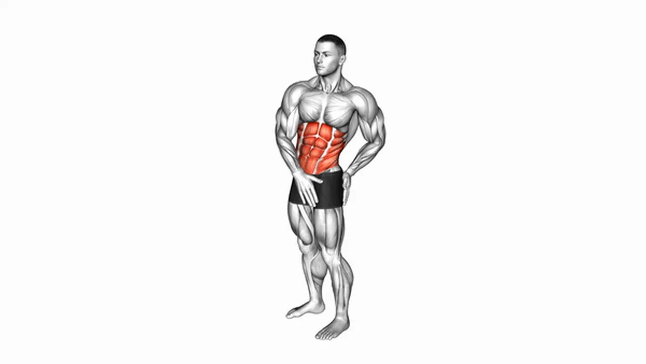 How to do the Standing Abs Rotation Stretch? Image