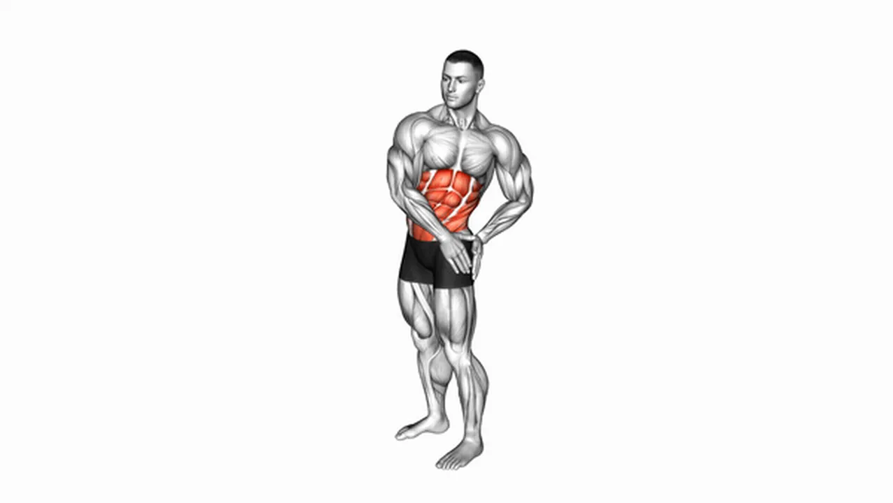 Common variations of the Standing Abs Rotation Stretch Image