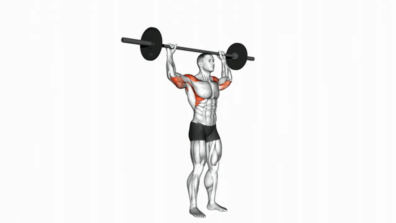 How to do Standing Behind Neck Press? Image