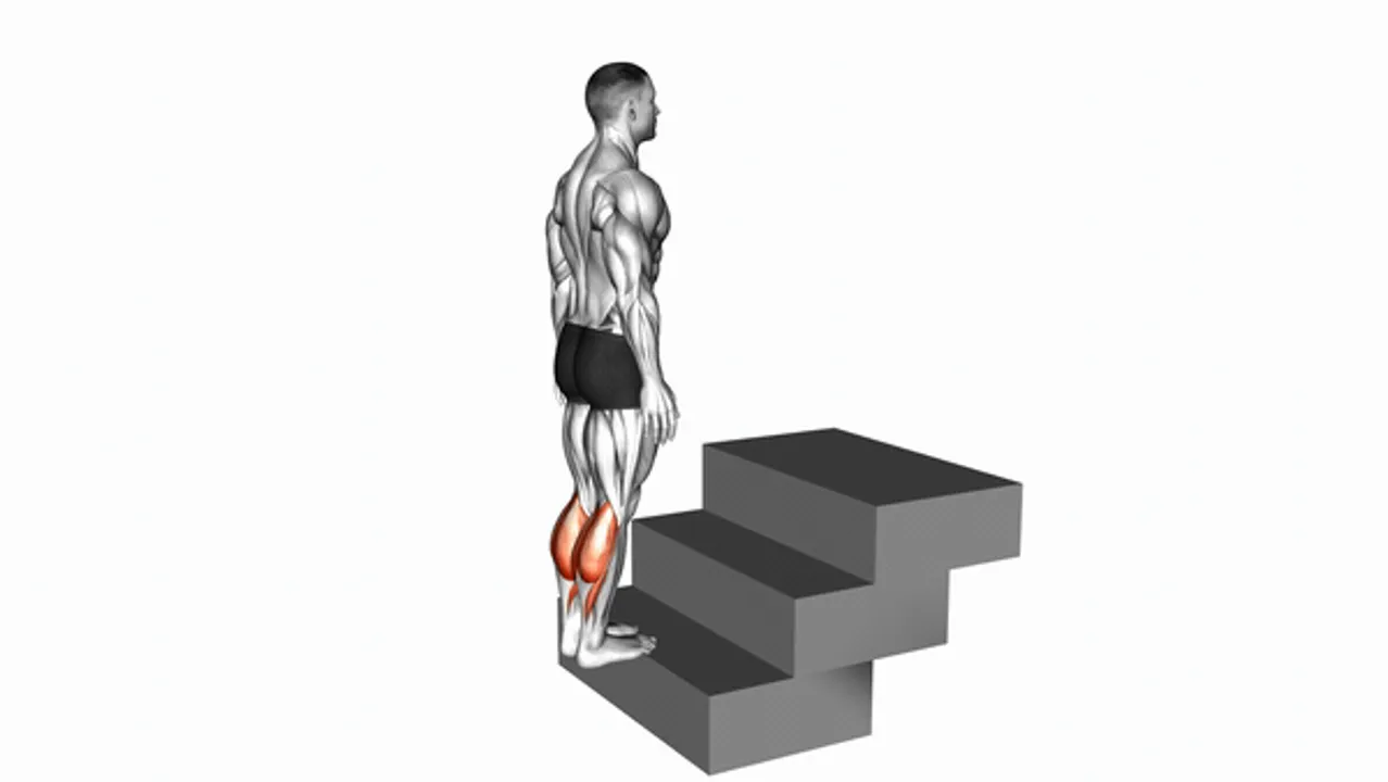 Standing Calf Raise on a Staircase