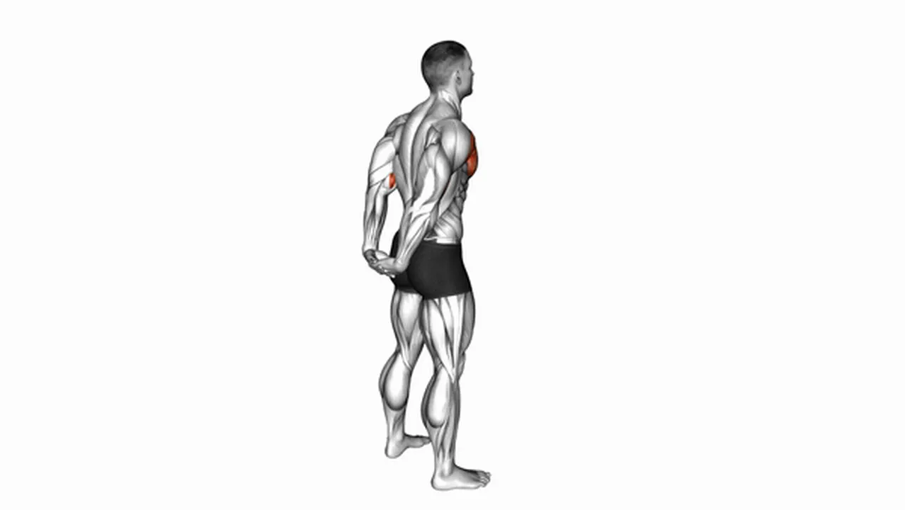 What are the benefits of the Standing Reverse Shoulder Stretch? Image