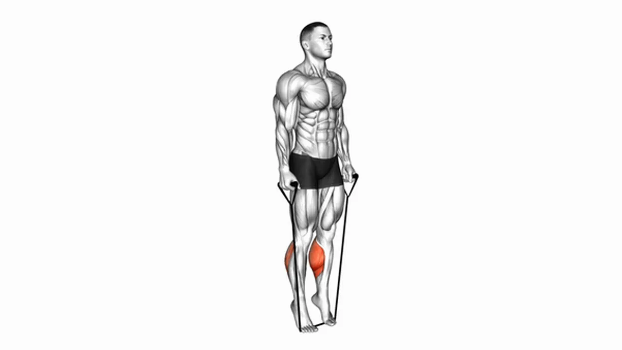 What are the benefits of the Two Legs Calf Raise with Band? Image