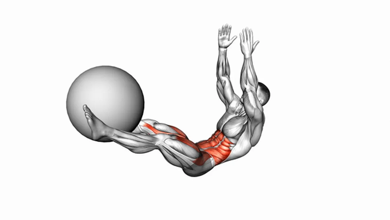 Benefits of V Up Downs with Stability Ball Image