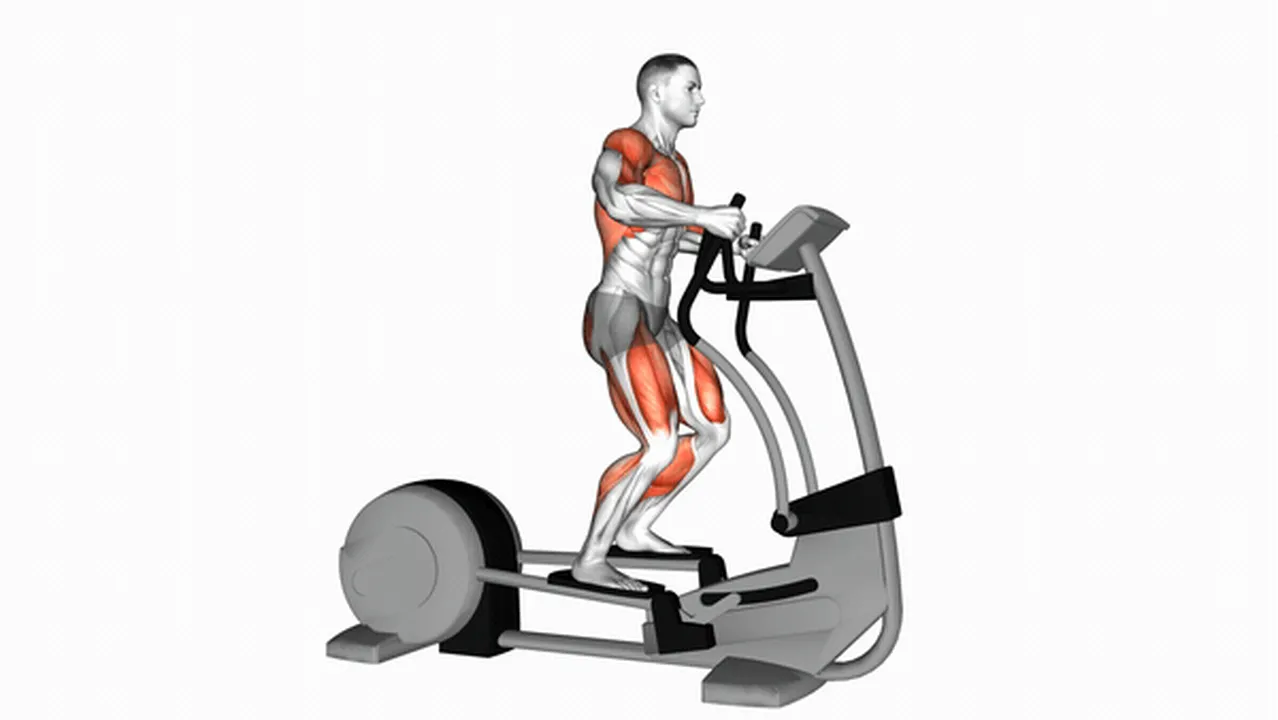 What are the benefits of walking on an elliptical cross trainer? Image