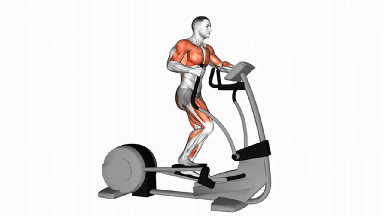 Walking on an Elliptical Cross Trainer