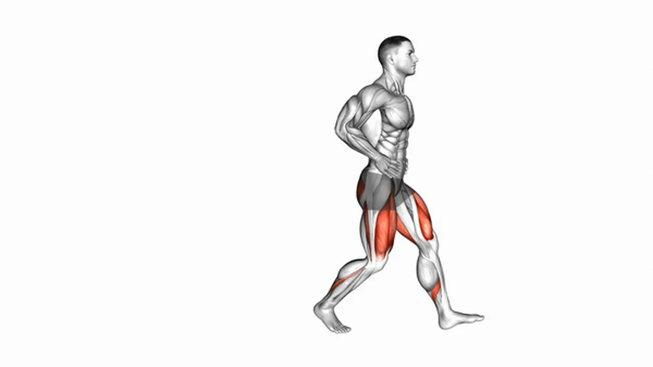 Common walking lunge variations Image