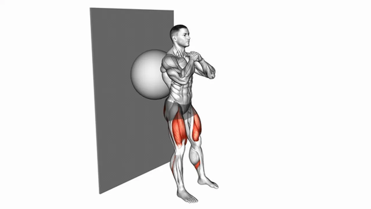 What are the benefits of Wall Squats with Exercise Ball? Image