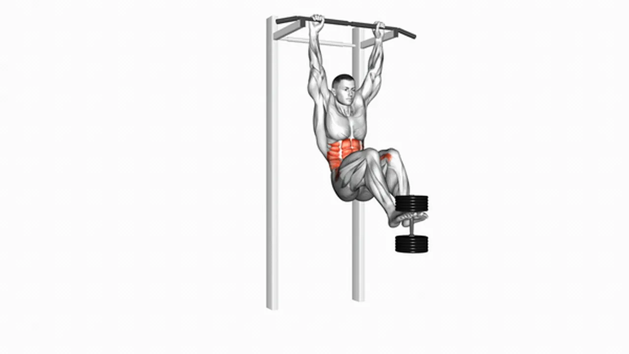 What are the benefits of weighted hanging leg hip raises? Image