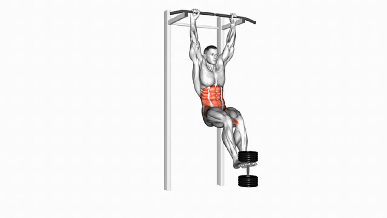 Common mistakes during weighted hanging leg hip raises Image