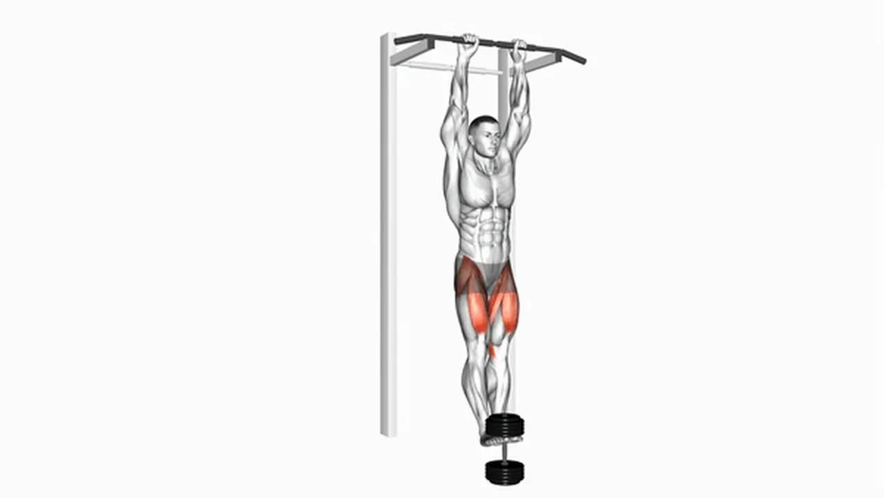 What are the benefits of weighted hanging straight leg raises? Image