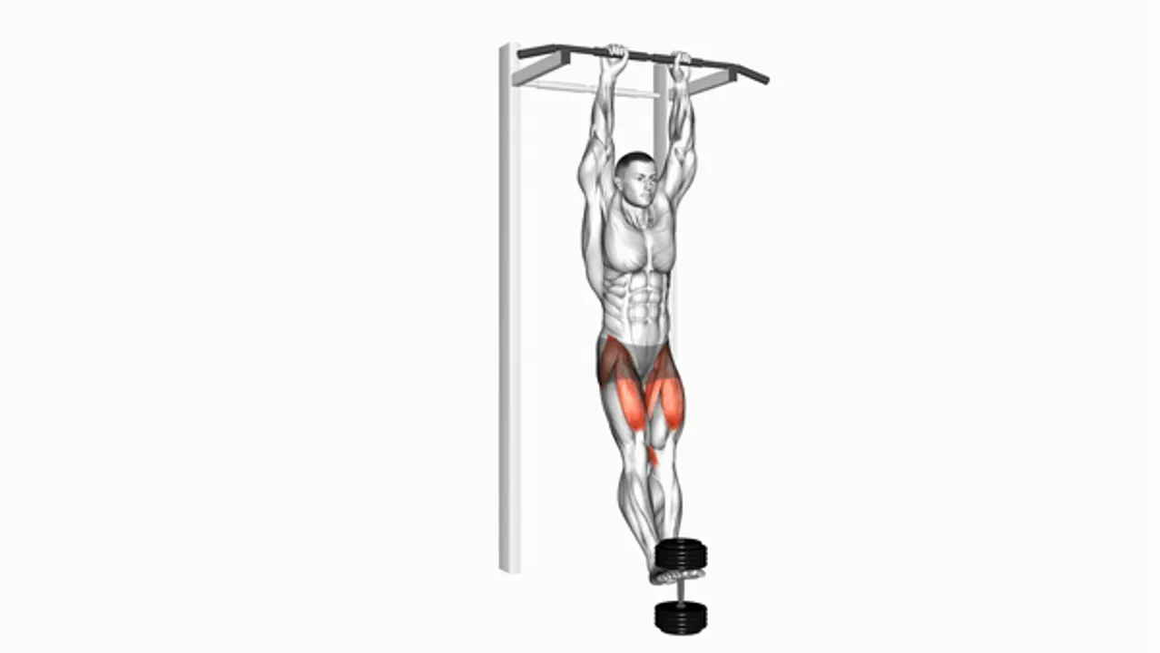 Weighted Hanging Straight Leg Raise