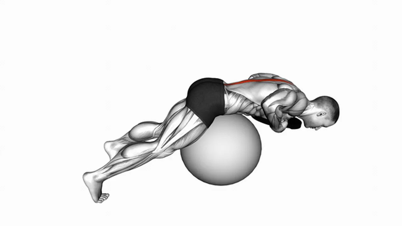 What are the benefits of weighted hyperextensions on a stability ball? Image