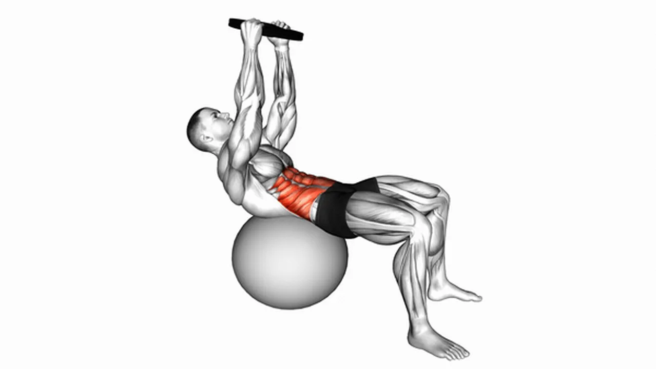 How to do weighted overhead crunches? Image