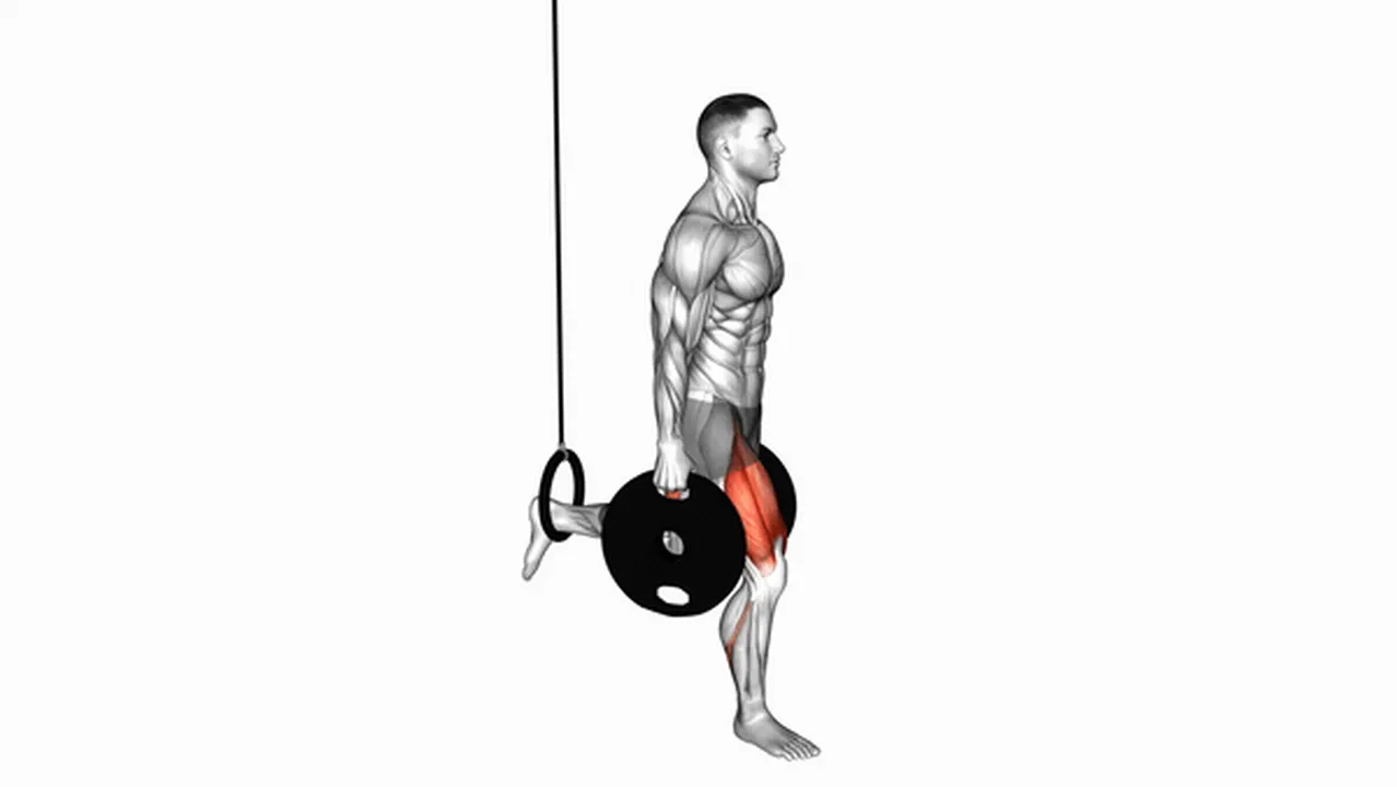 How to perform the Weighted Plates Bulgarian Split Squat? Image