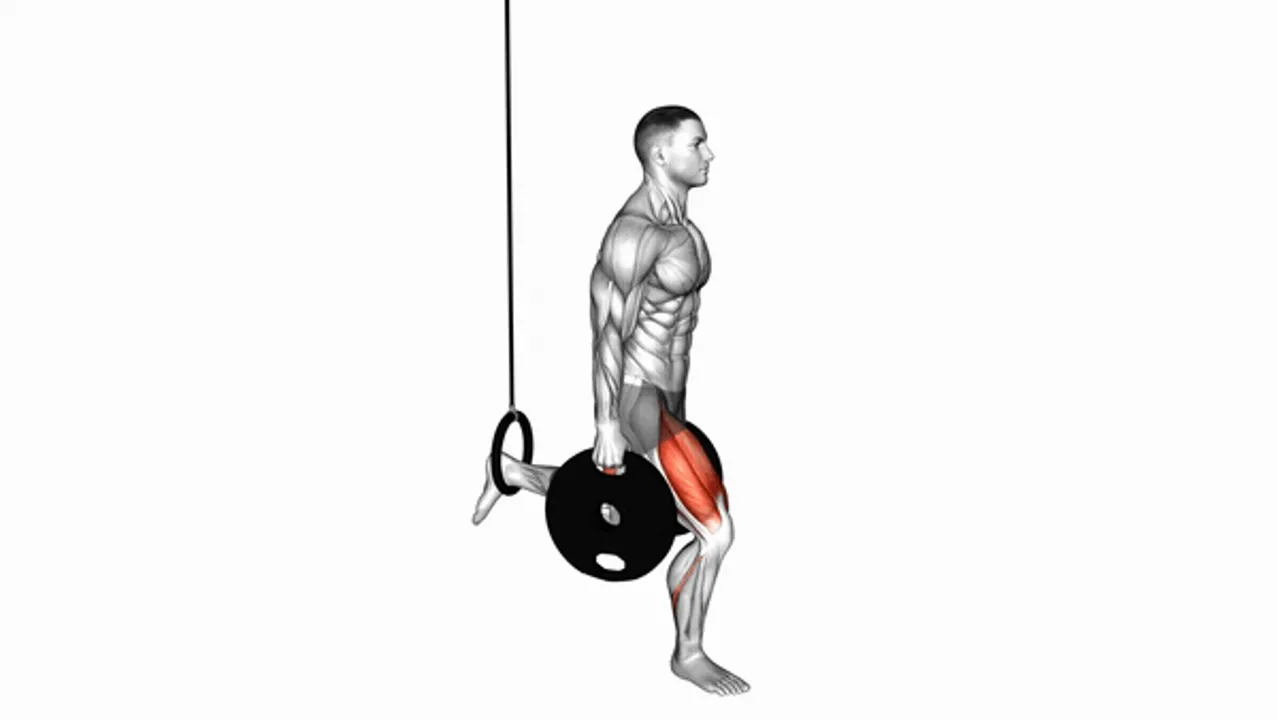 Weighted Plates Bulgarian Split Squat