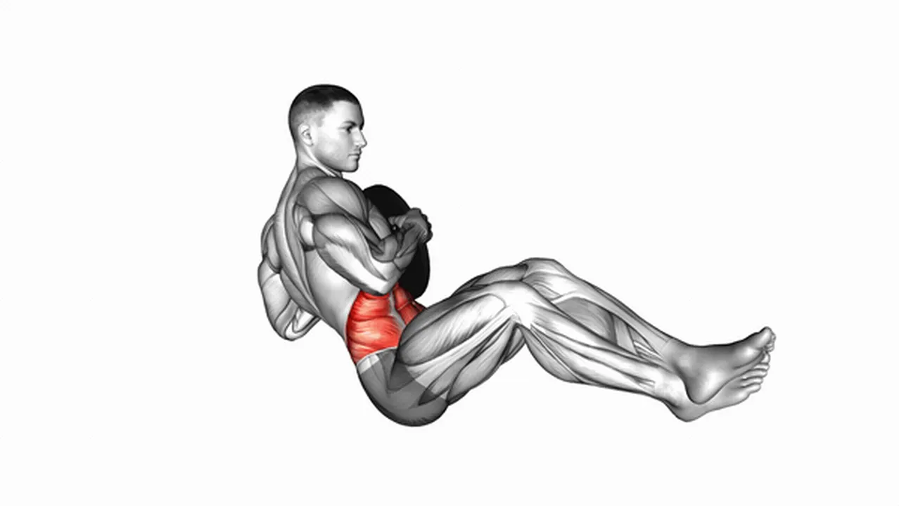 How to do Weighted Russian Twists (Legs Up)? Image