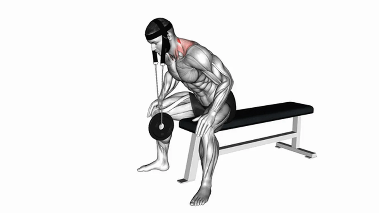 How to do Weighted Seated Neck Extensions? Image