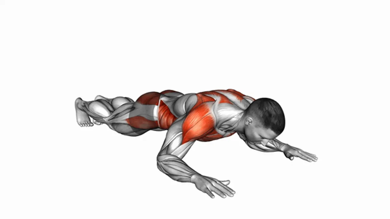 Wide Front Elbow Plank