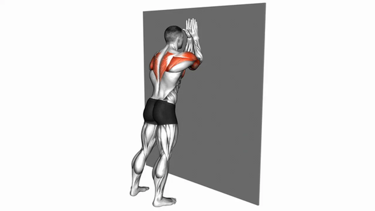 How to do wide grip wall push-ups? Image